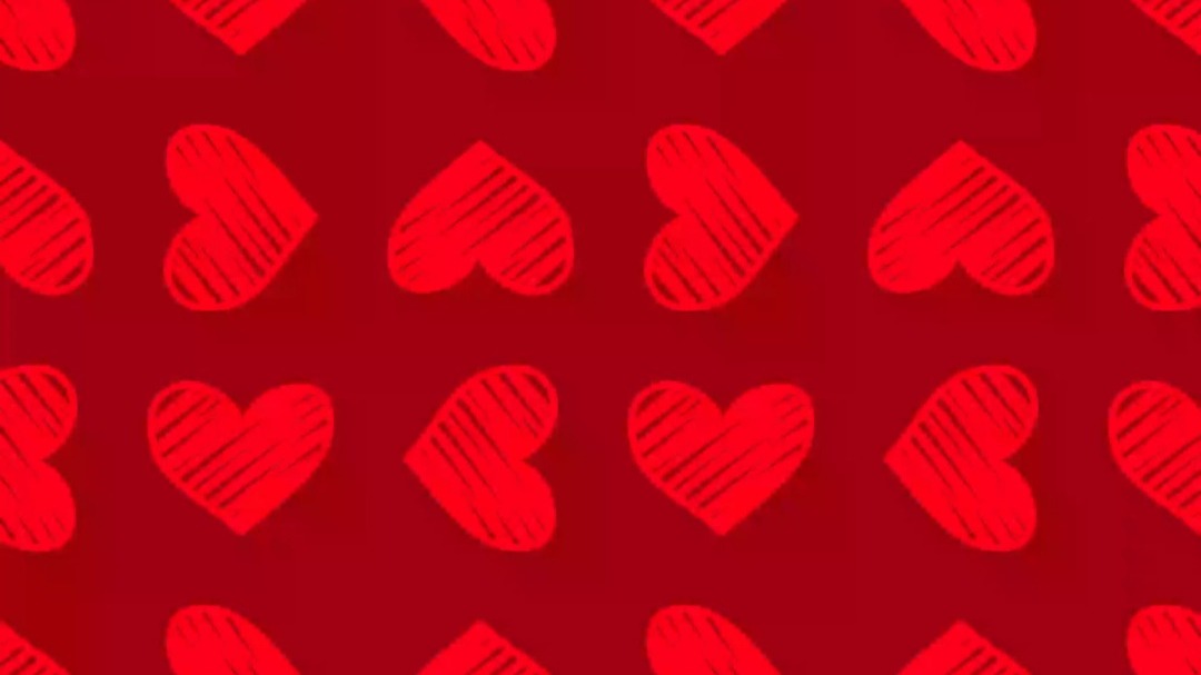 红色手绘爱心平铺旋转动态循环视频背景❤️