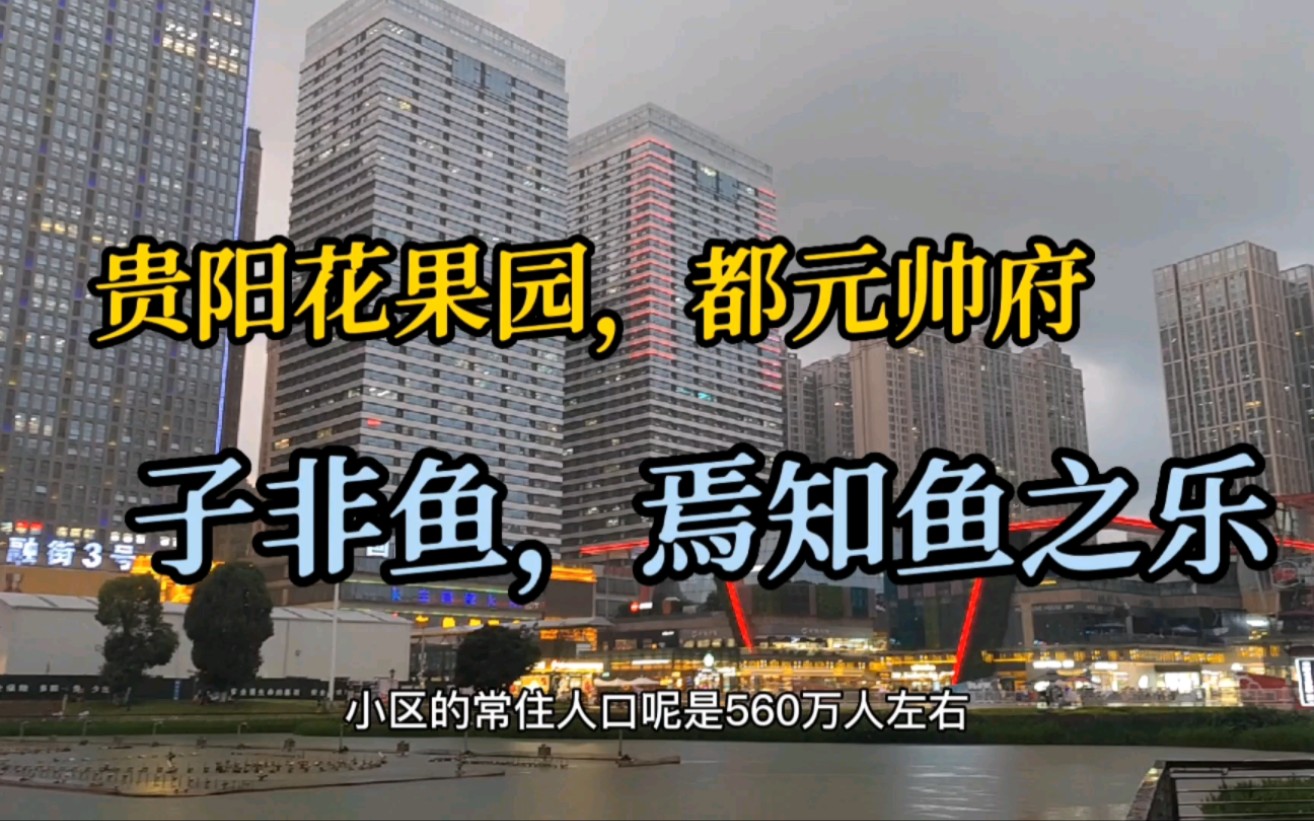 [图]漫步亚洲最大小区贵阳花果园，住着50万人，面积比北京天通苑大3.4倍，但人口密度比北上广深高层建筑少，巴适