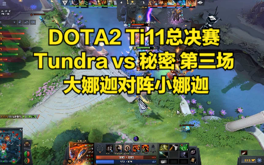 DOTA2 Ti11总决赛 Tundra vs 秘密 第三场 大娜迦对阵小娜迦刀塔精彩集锦