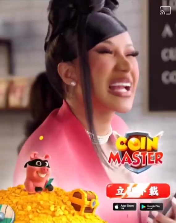 [图]Cardi b Coin Master 广告中文版