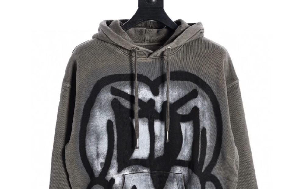 说一下高仿givenchy纪梵希22fw联名狗头印花连帽卫衣