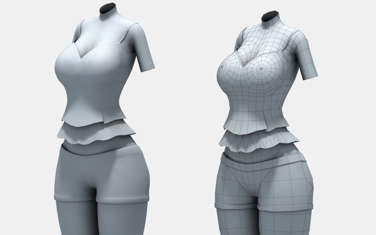 【zbrush人物建模】美女讲师带你一起制作女性人体建模,zbrush建模