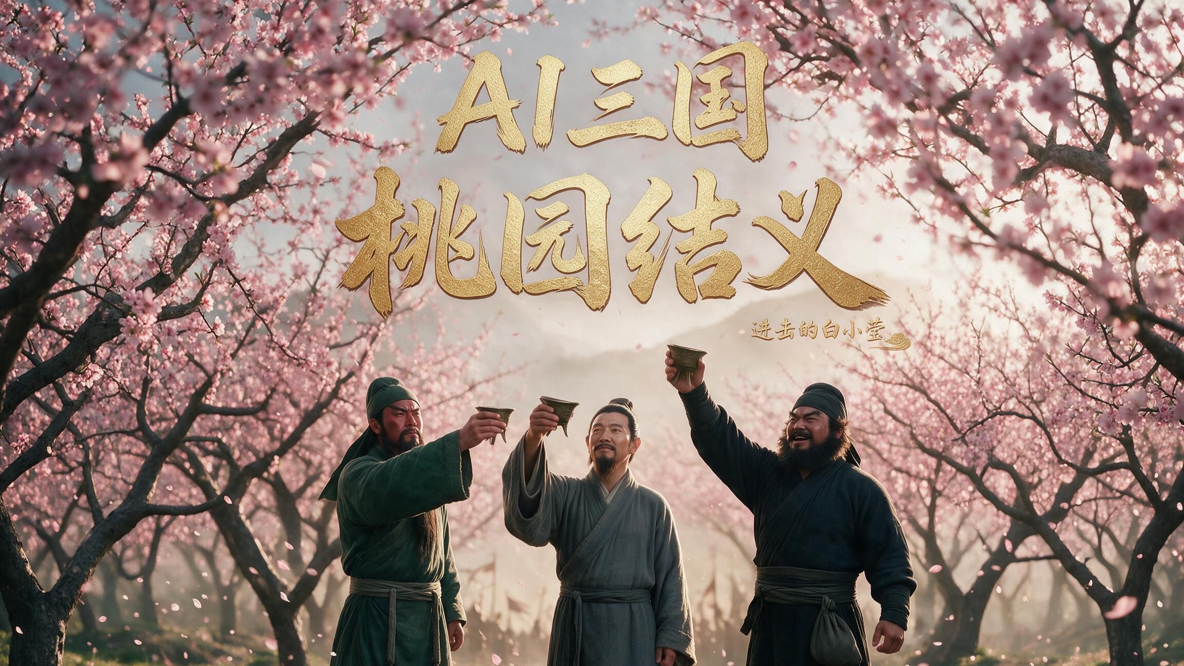 AI三国第一回：宴桃园豪杰三结义 斩黄巾英雄首立功