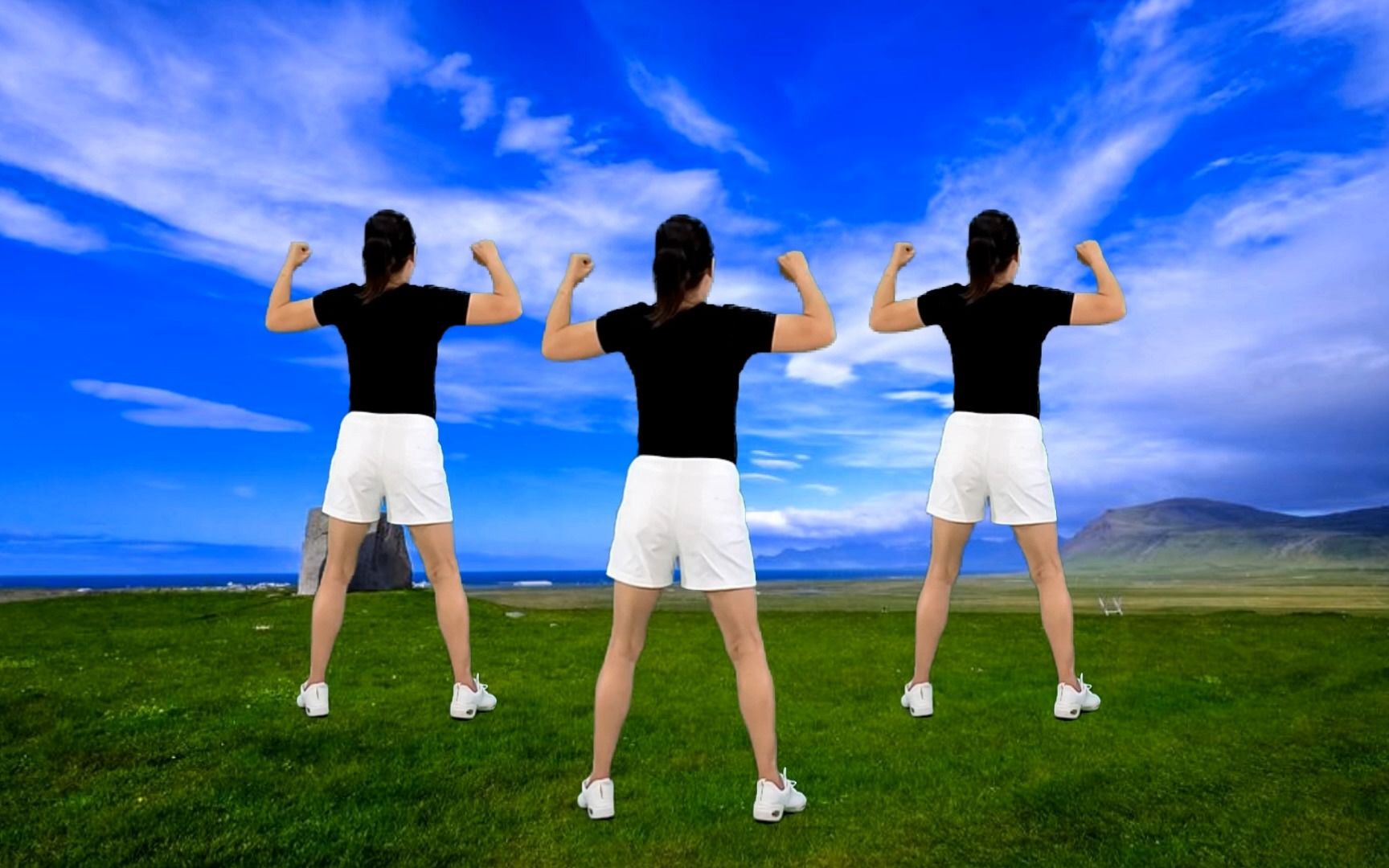 中老年消食瘦身健身操《为爱所困》背面