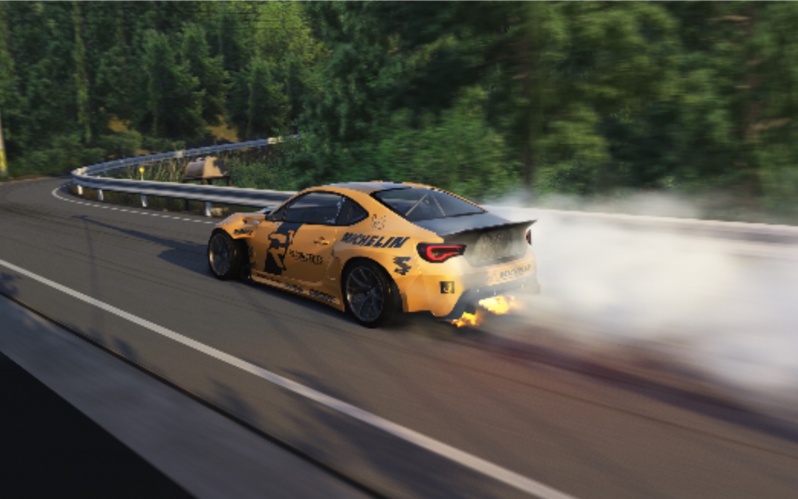 神力科莎gt86山路漂移