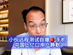 Download Video: 小伙远程测试苹果手机自爆，中国近2亿用户沉默