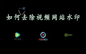 Download Video: 【去水印找素材】一秒学会视频网站去水印，妈妈再也不用担心我没素材