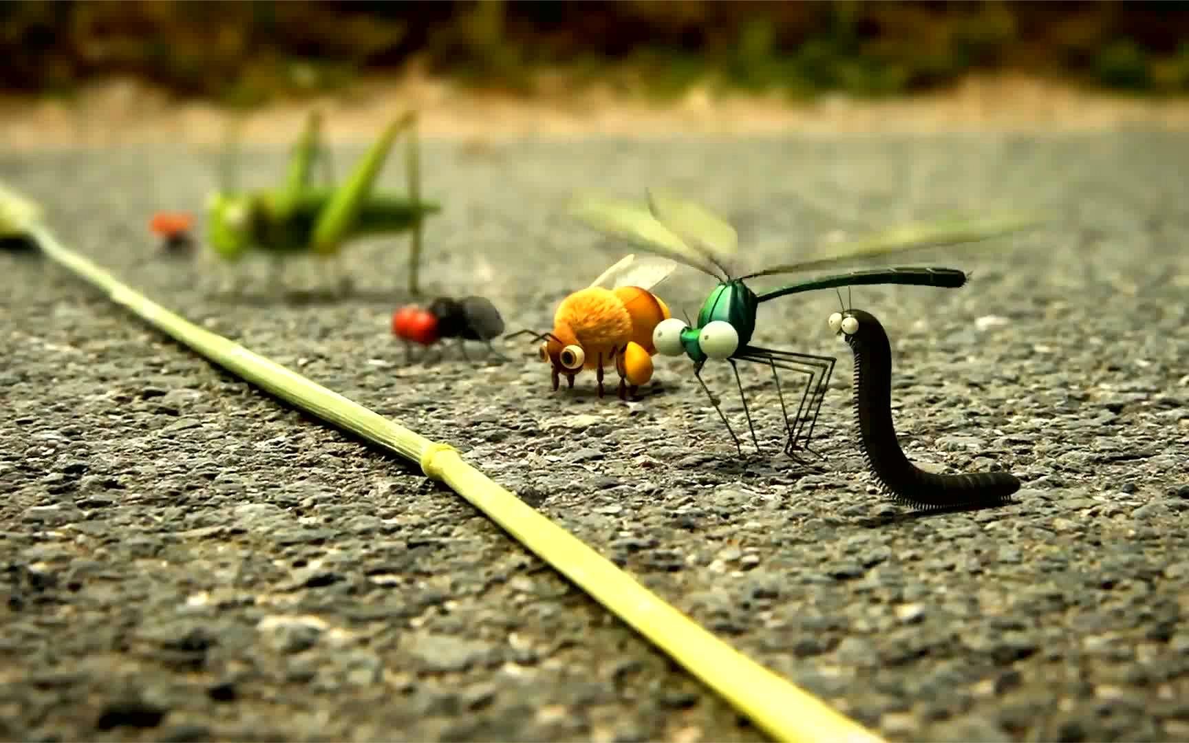 活动  昆虫运动会上,虫子们各展神通,搞笑治愈短片