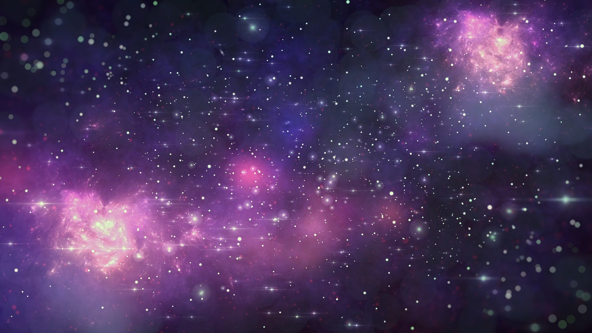 紫色绝美宇宙粒子冲屏飞舞元素动态循环视频背景❤