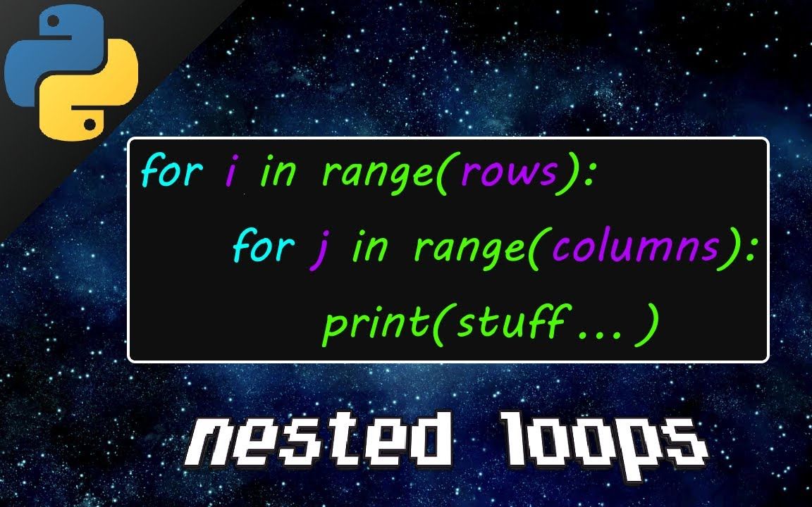 13Python 嵌套循环【中文字幕】哔哩哔哩bilibili