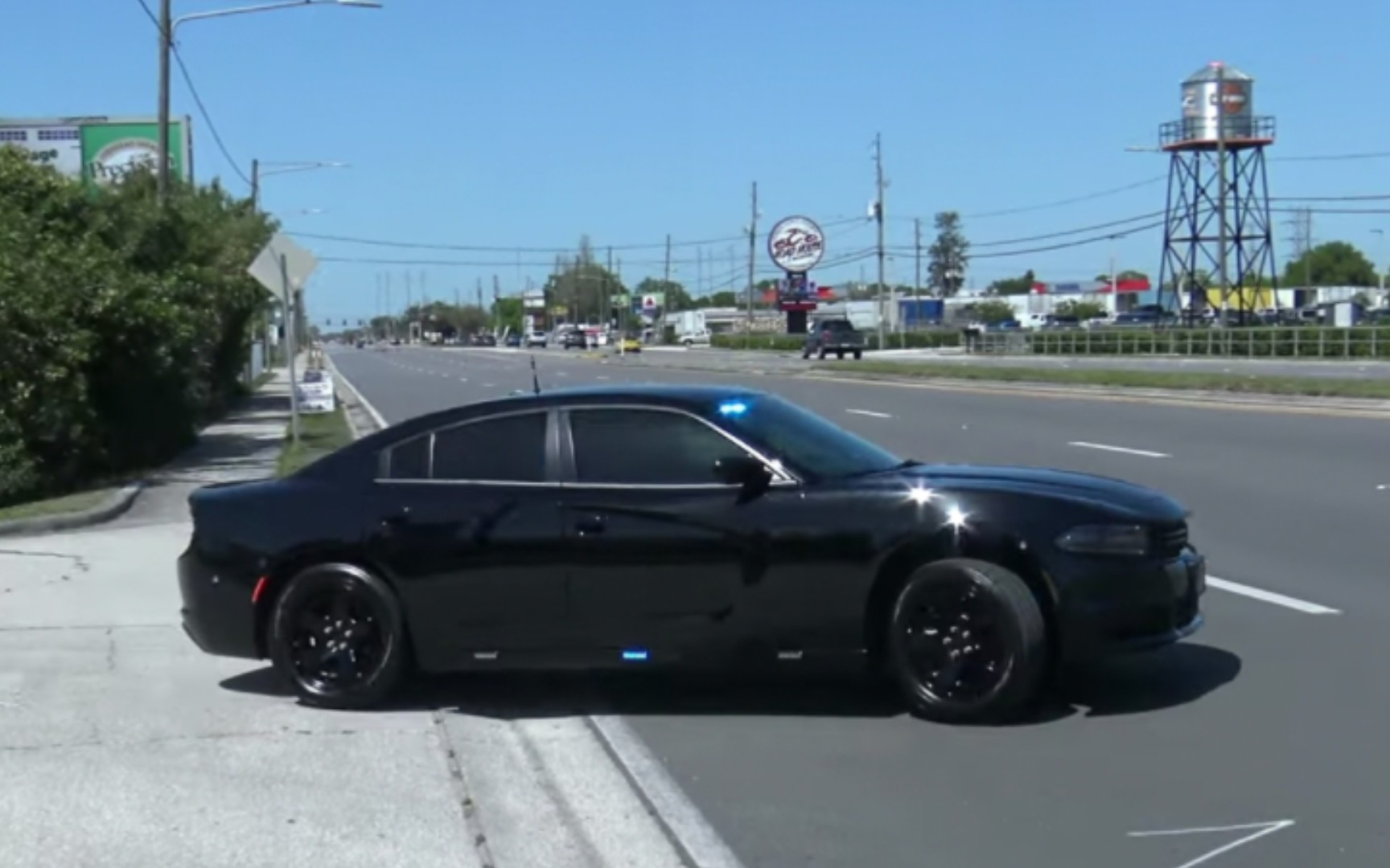 fhp佛罗里达州高速巡警无标记道奇战马警车出警无声