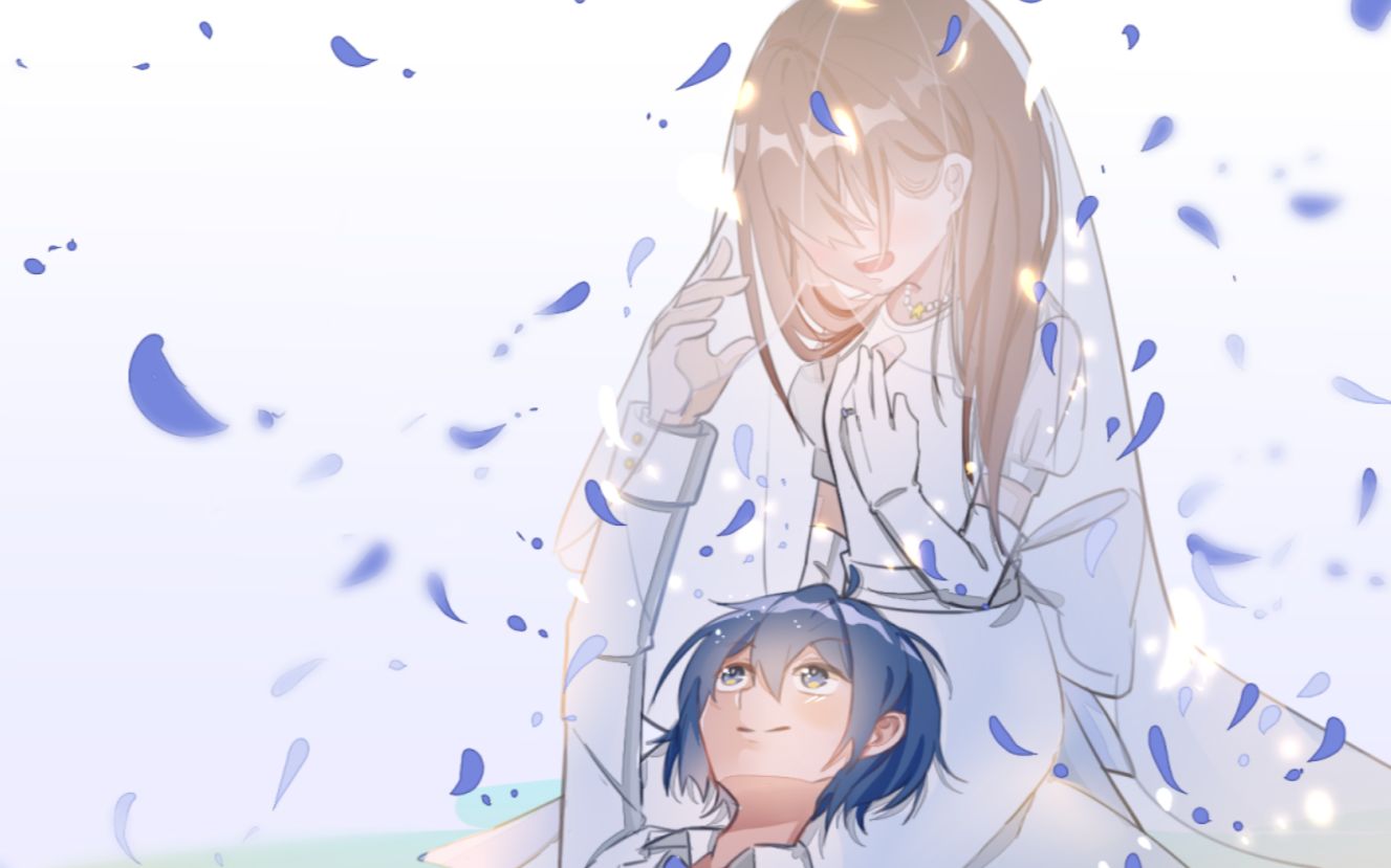 【月尘】徵羽摩柯情人节花嫁板绘录屏_哔哩哔哩 (゜-゜)つロ 干杯