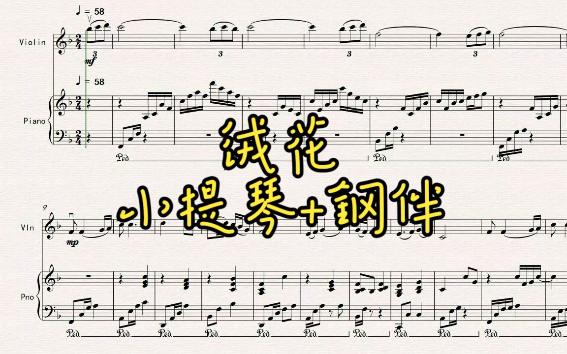 小提琴曲绒花吕思清图片