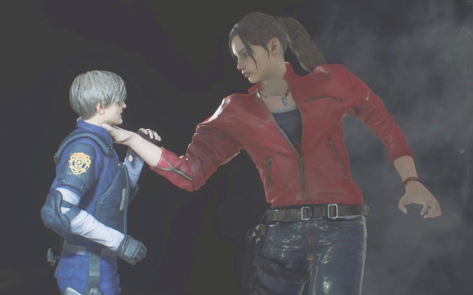 生化危机2重制版里昂被克莱尔锁喉