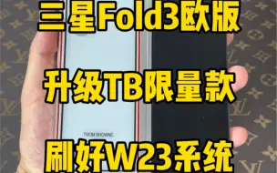 下载视频: 三星Fold3欧版升级TB限量款