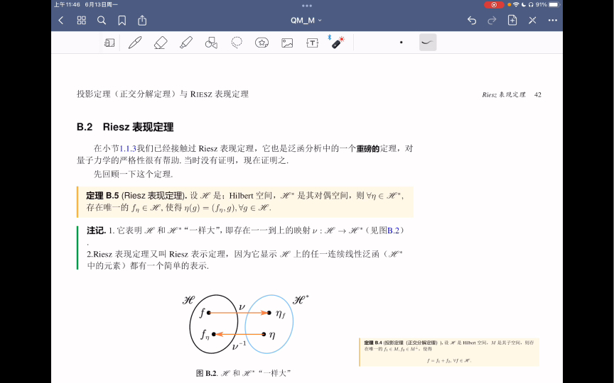 [图]【量子力学的数学基础初步】附录B.2 Riesz表现定理