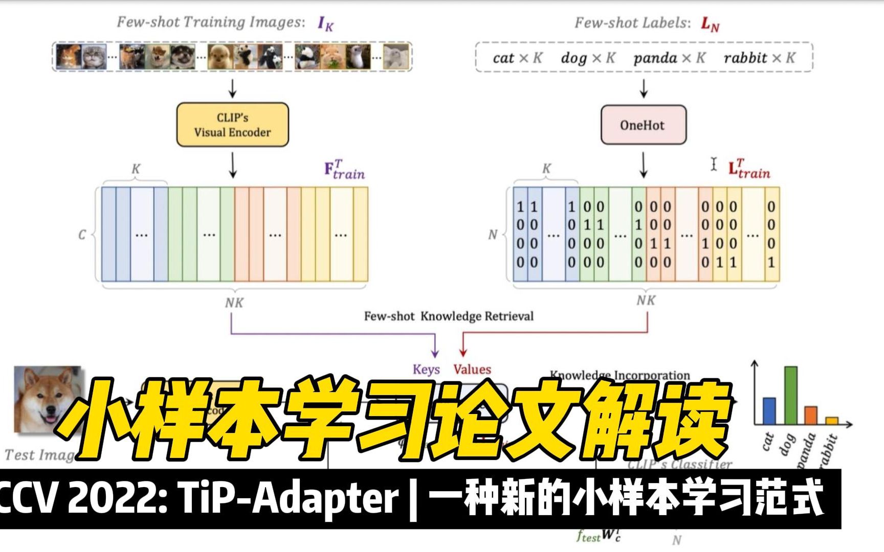 【ECCV 2022】小样本学习论文解读 | TipAdapter: Trainingfree Adaption of CLIP for ...哔哩哔哩bilibili