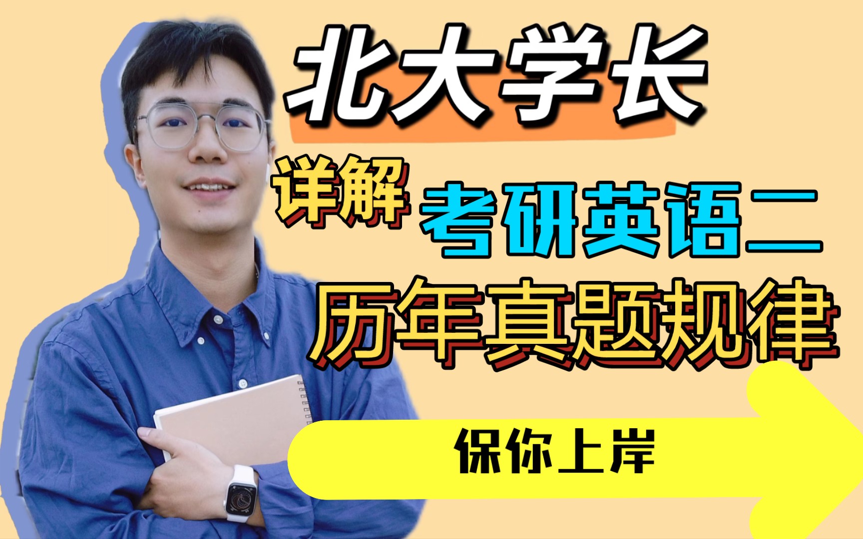 [图]北大学长详解【考研英语二】历年真题规律，传授独家秘笈，保你成功上岸！