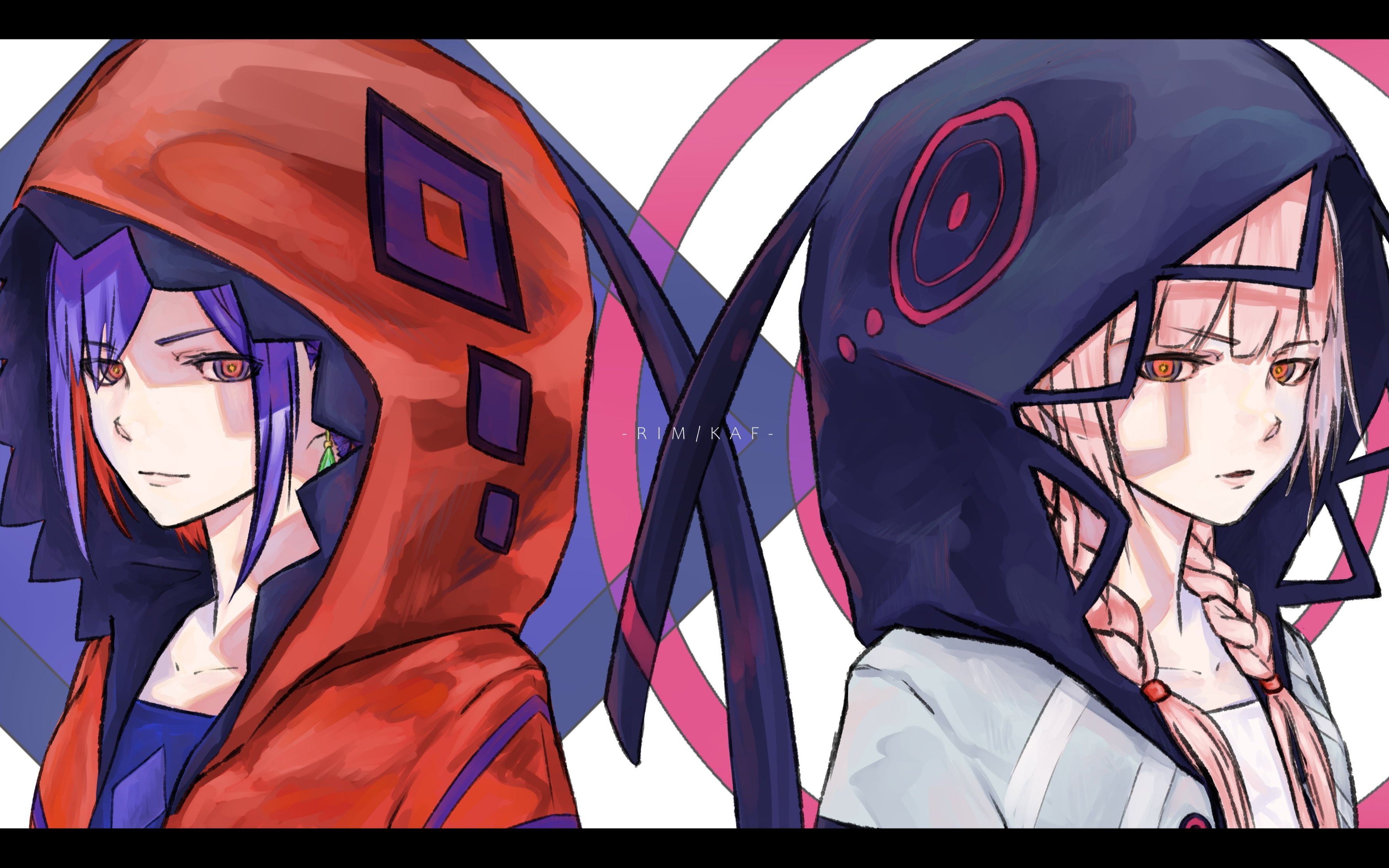 【字幕付】vtuber 2020 day2 花谱x理芽 部分_哔哩哔哩_bilibili