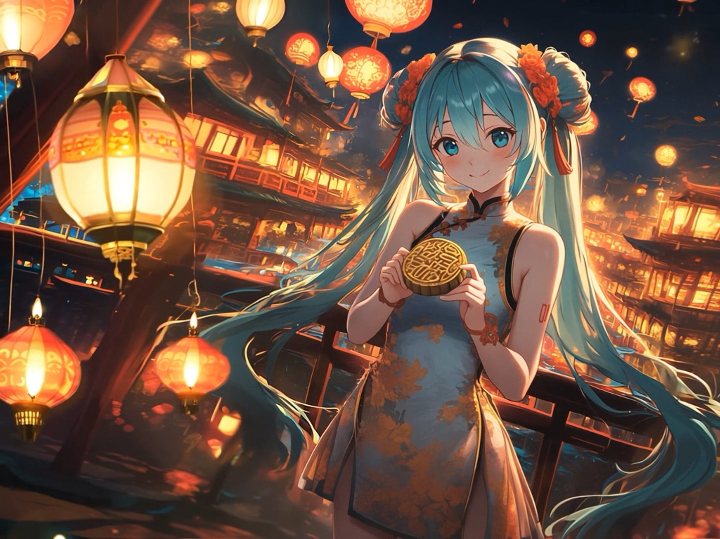 中秋初音壁纸图片