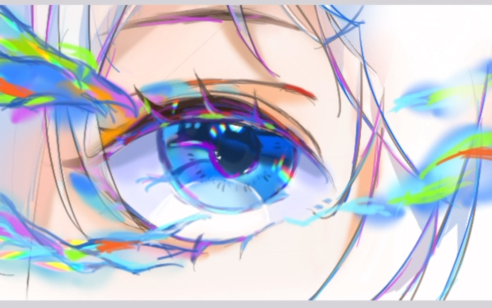 美丽小狐狸手把手教你画米山舞式眼睛