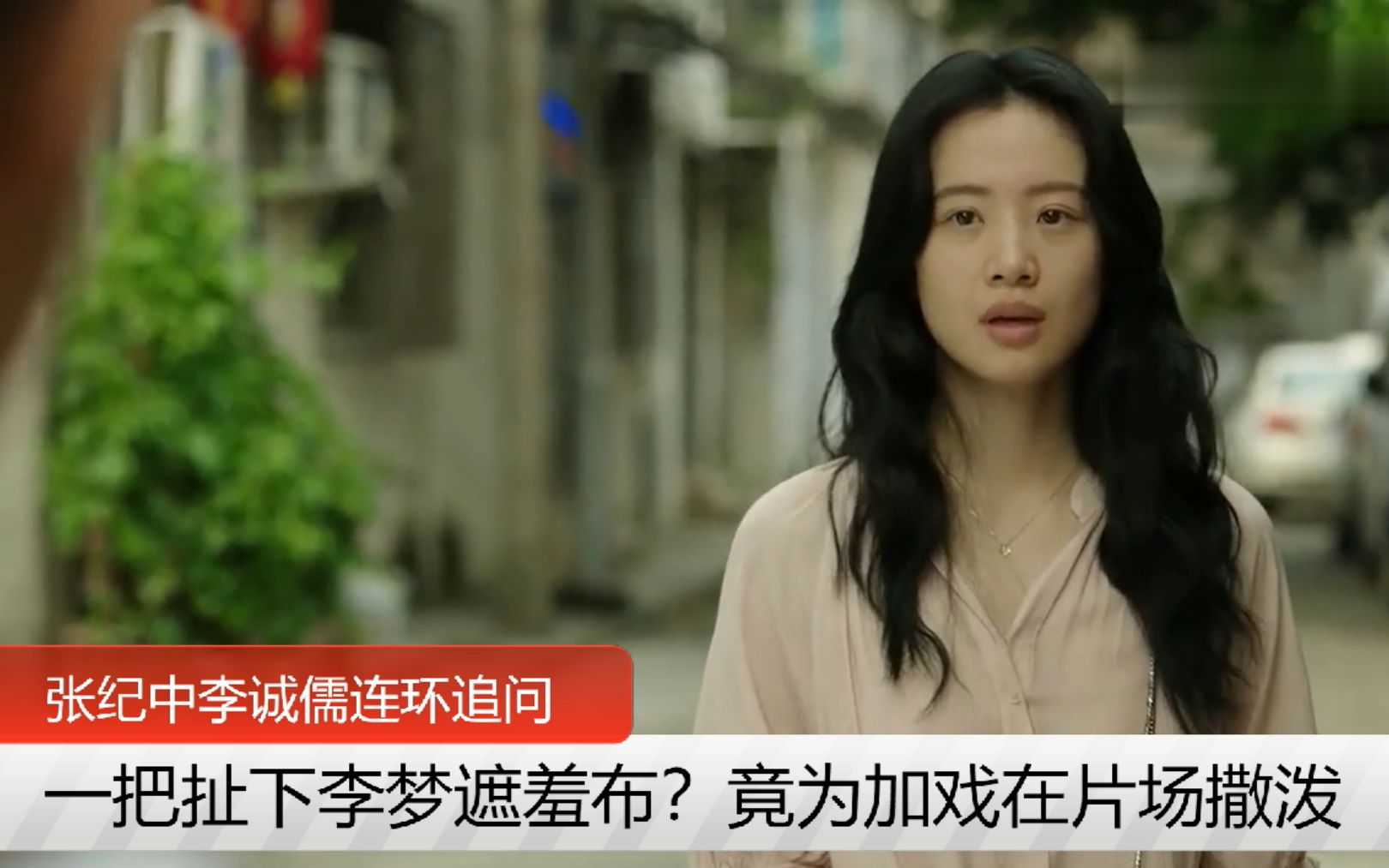 张纪中李诚儒连环追问一把扯下李梦遮羞布竟为加戏在片场撒泼