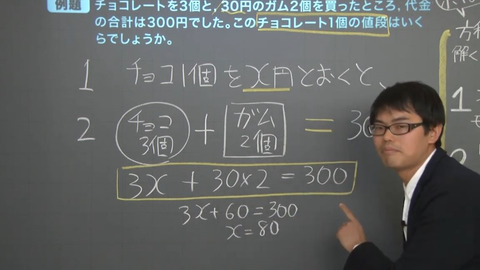 日本中学数学 呆萌数学老师讲方程式应用题 哔哩哔哩