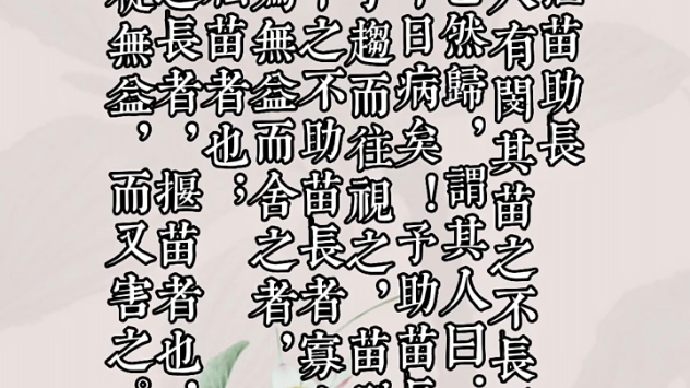 文言文阅读基础篇:5.揠苗助长哔哩哔哩bilibili