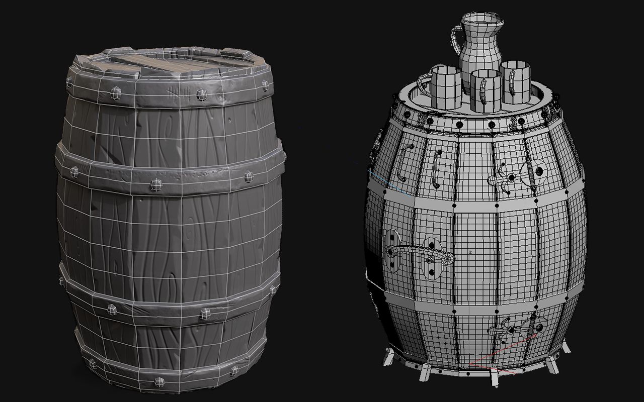 3dmax建模|新手入门第一个案例-木桶制作|零基础小白入门3dmax道具