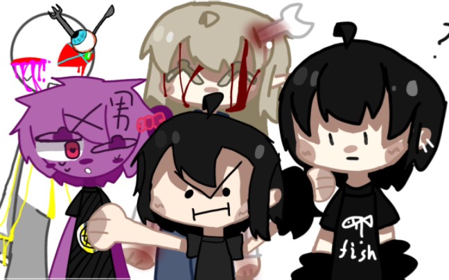 【小禹儿】《全家福》我比较喜欢的几个oc 柴设 人设 creepypasta设