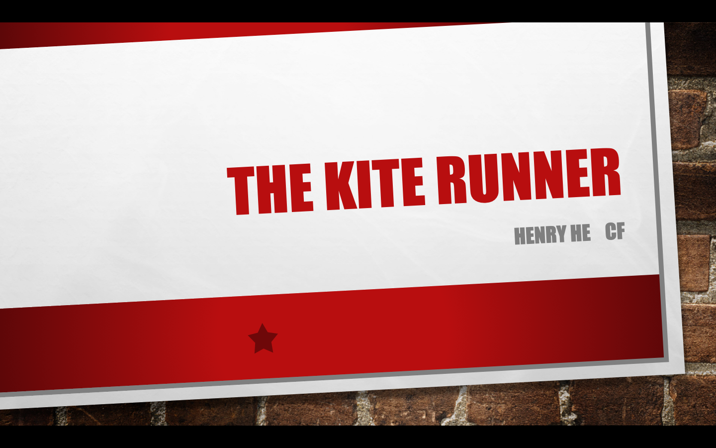 [图]追风筝的人读书报告 the kite Runner book report(presentation)