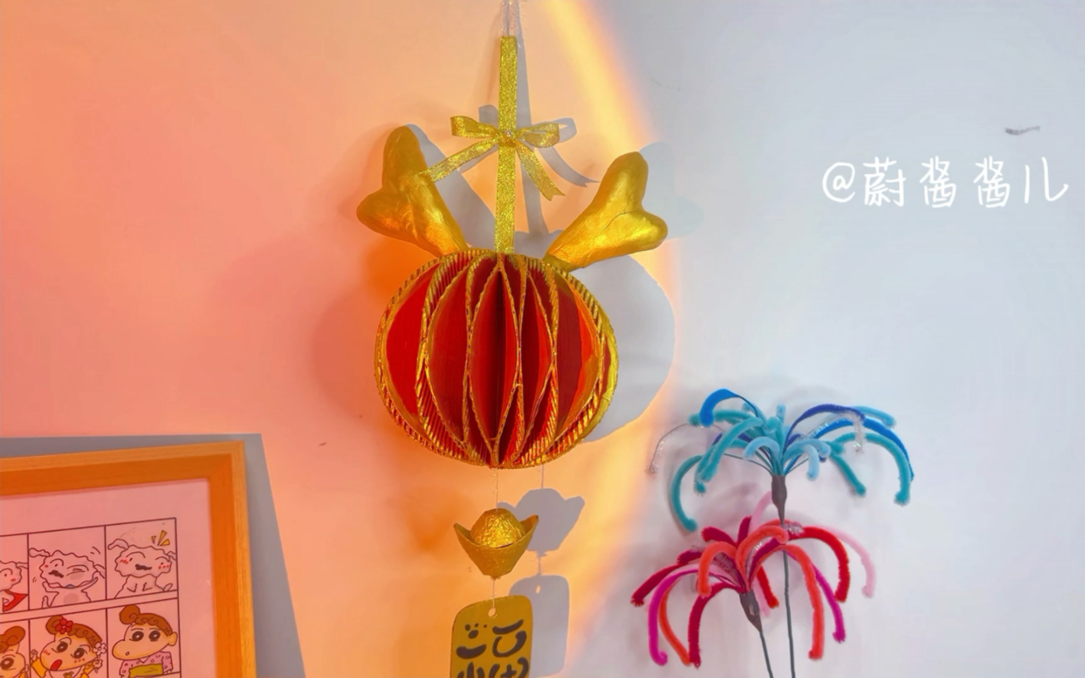 快递箱改造新年灯笼教程