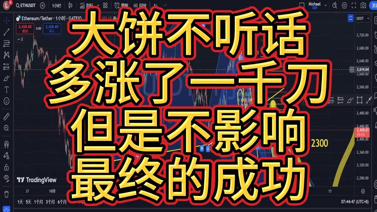 气势如虹!信心百倍!比特币产生了1000刀的误判,以太坊尽在掌控之内!但是最终会携手双双取得胜利!扭亏为盈逆风翻盘!哔哩哔哩bilibili