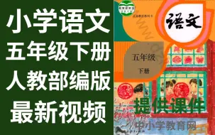 Descargar video: 小学语文五年级下册人教版语文五年级下册语文