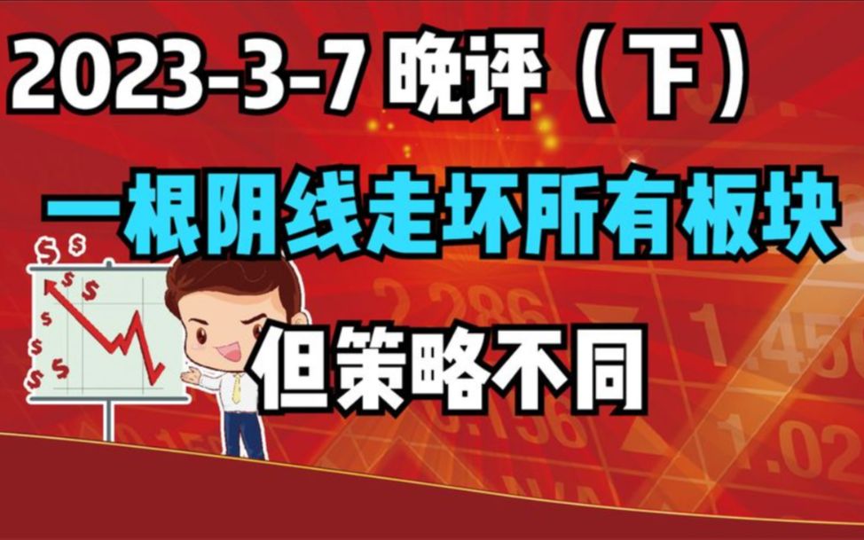 【202337 板块分析 独家解读】一根阴线所有板块走坏,但策略不同!哔哩哔哩bilibili