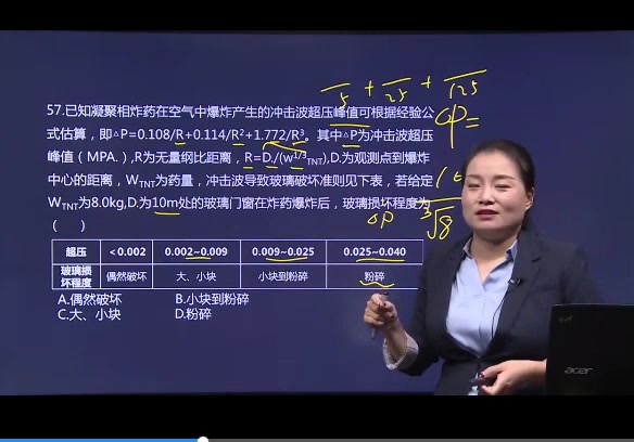 杨亚男讲注安凝聚相炸药冲击峰值计算