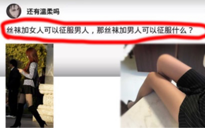 丝袜加女人可以征服男人,那丝袜加男人可以征服什么?哔哩哔哩bilibili