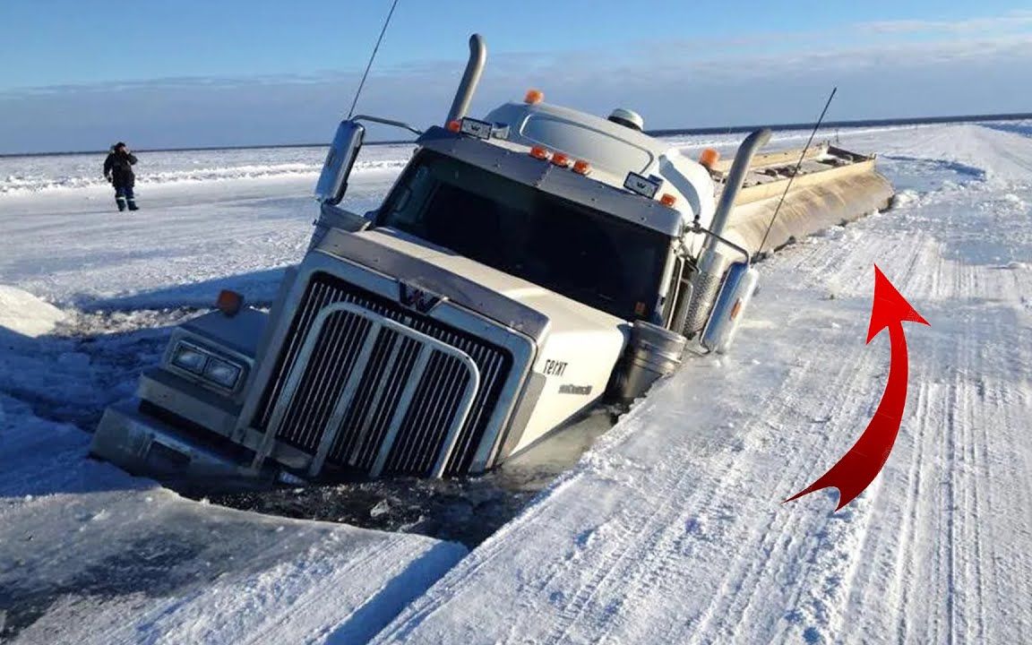 顶级疯狂卡车驾驶!穿越雪地和极其糟糕的泥泞道路
