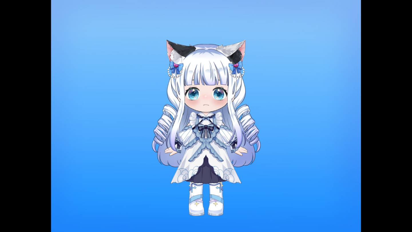 必剪自做虚拟人物/蓝色