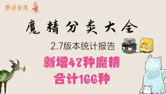 1999《魔精分类大全》2.7版本（含考究）