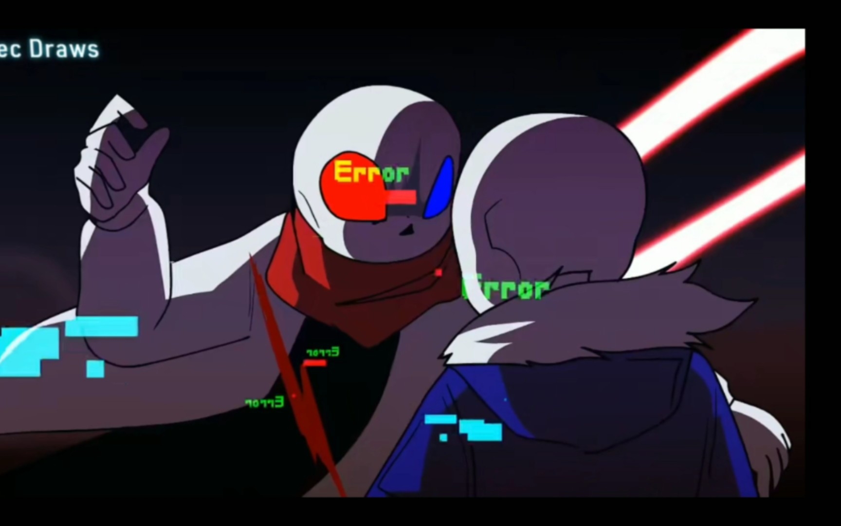 (undertale动画 中文配音)fatal error vs error 404