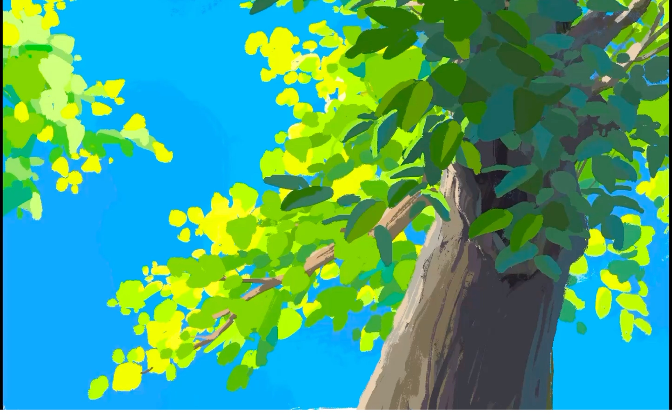 (ipad )(procreate)树速涂练习