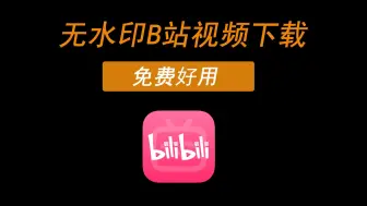 Télécharger la video: 最新可用B站无水印视频下载