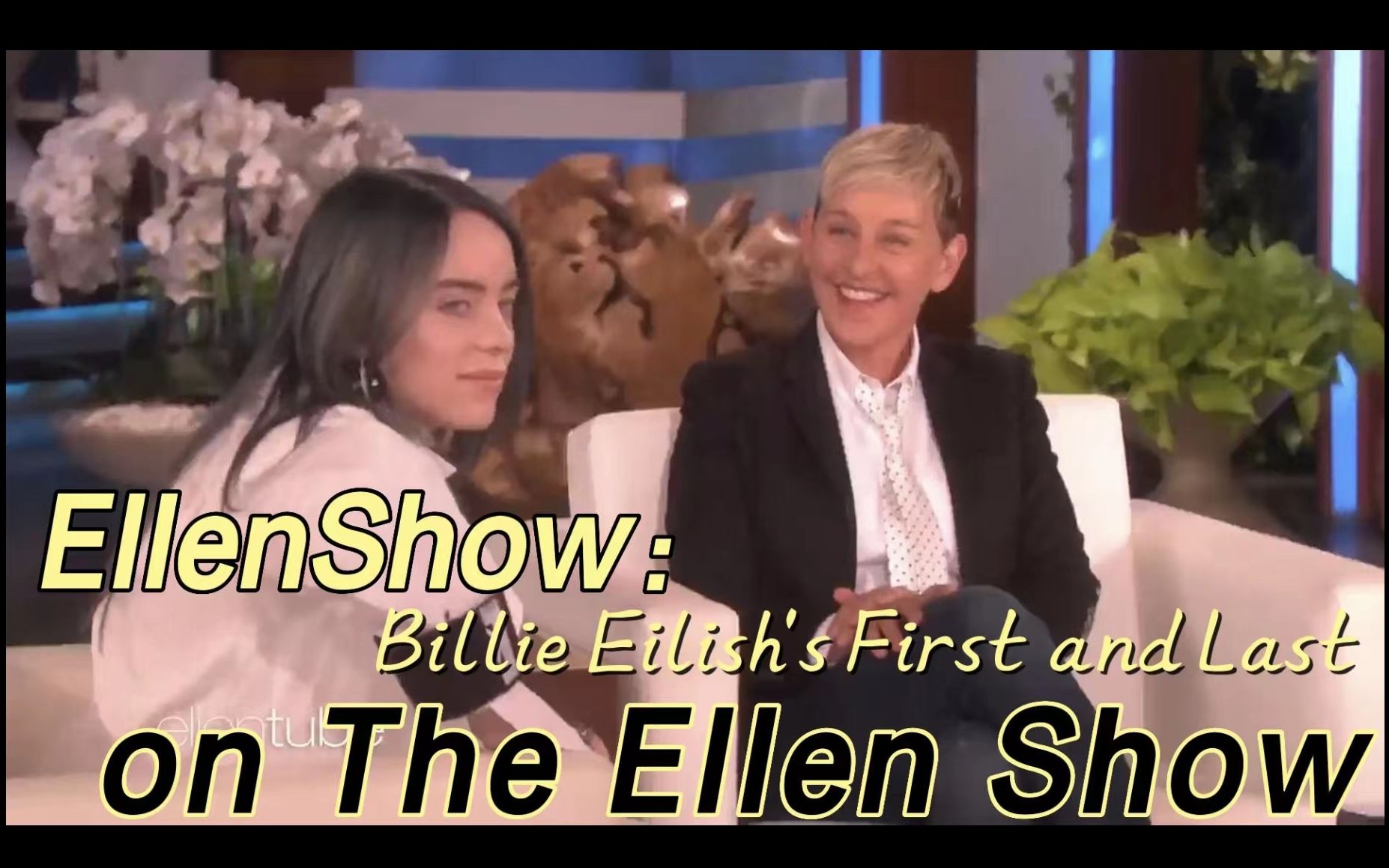 [图]【中英双语】TheEllenShow/艾伦秀/碧梨 Billie Eilish's First and Last Appearances