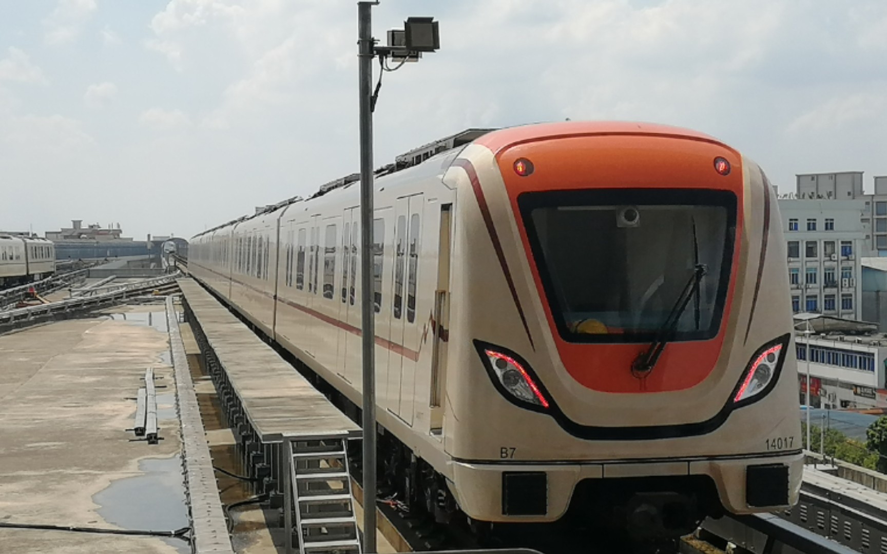 广州地铁14号线b7橙宝宝14x033-034白云东平-嘉禾望岗运行区间