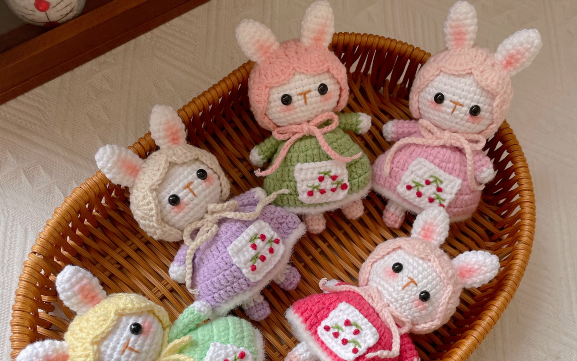 纯手工毛线钩针编织田园兔-bili_28826904705-默认收藏