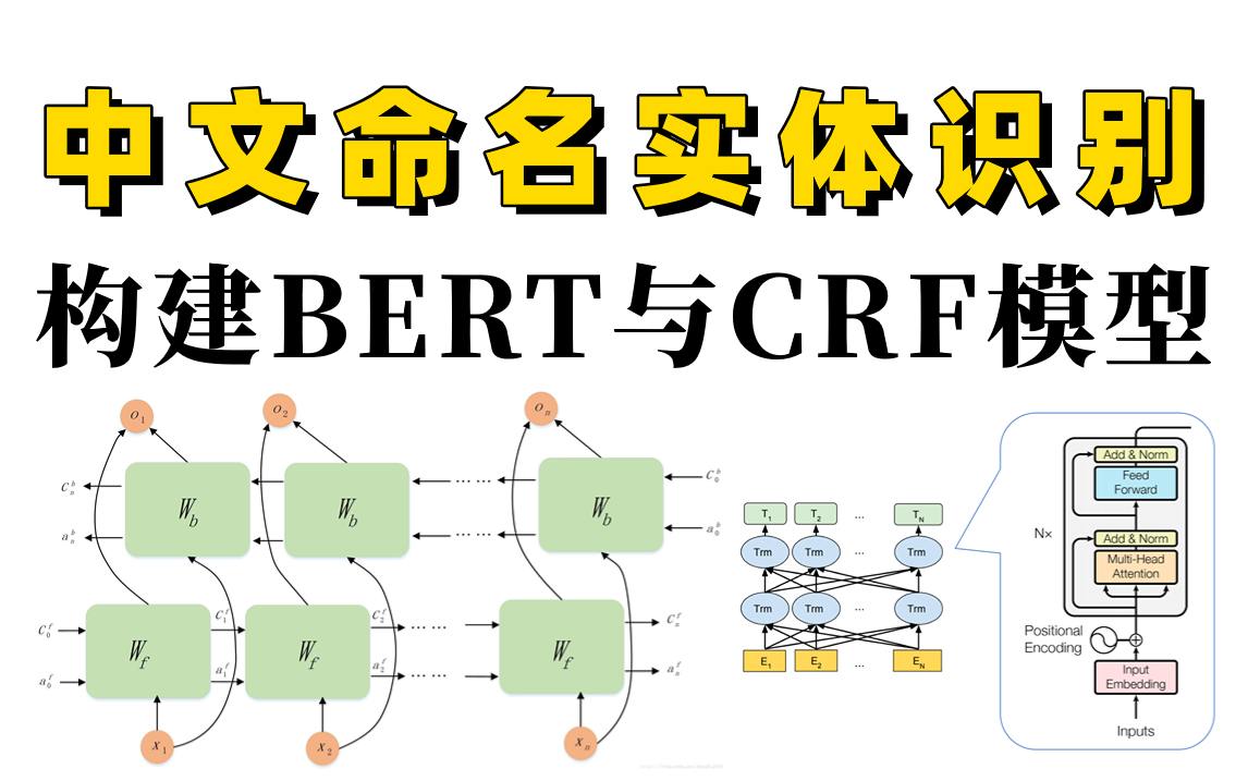 【完全自学命名实体识别】一个视频就搞定了基于BERT的中文命名实体识别实战!轻松构建BERT与CRF模型!哔哩哔哩bilibili