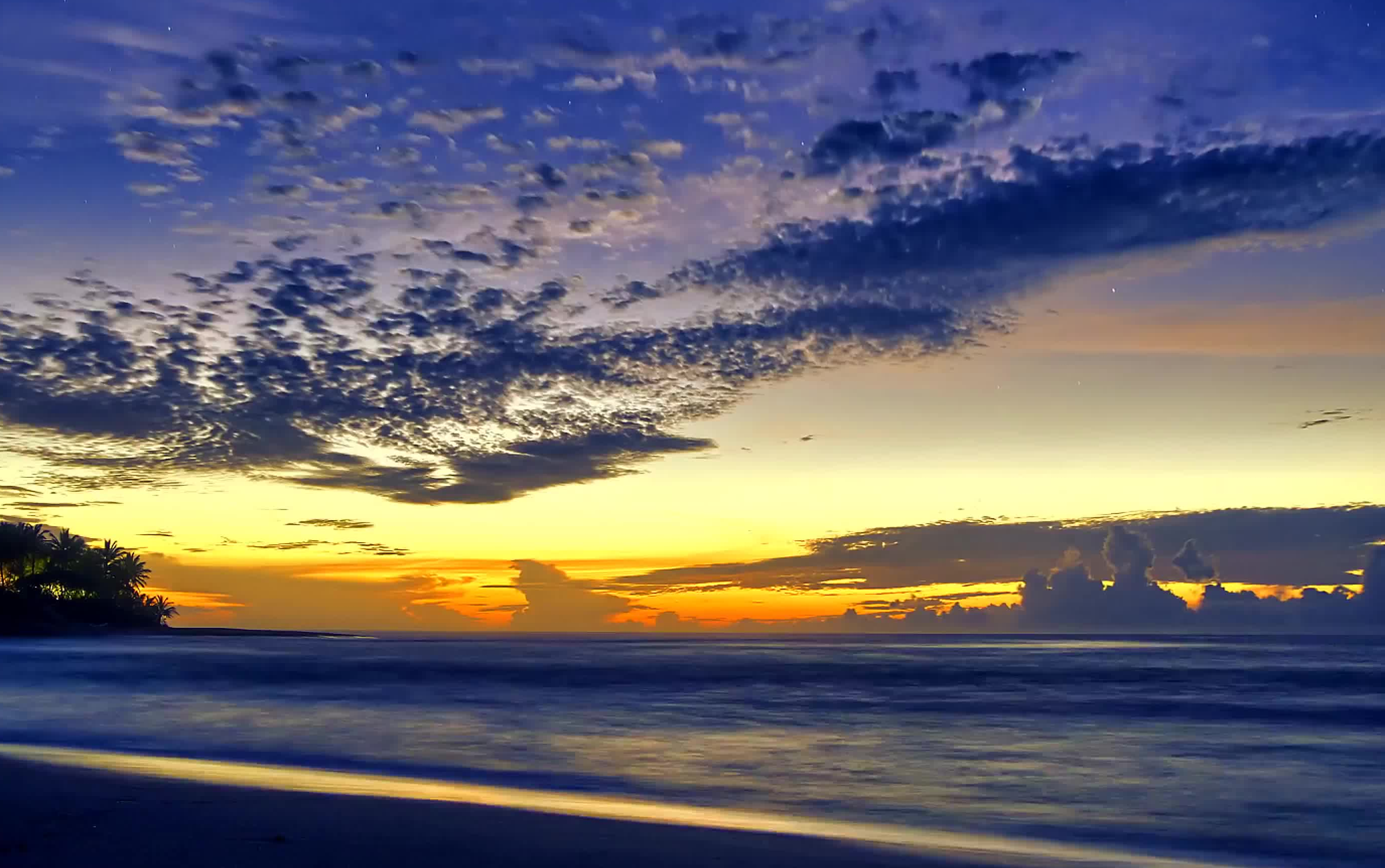 [4k高清]海,天,晚霞_哔哩哔哩_bilibili