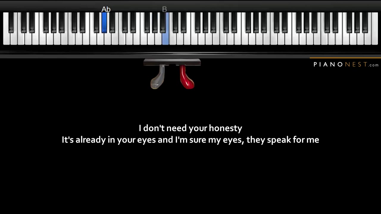 [图]【钢琴】Adele - All I Ask - Piano Karaoke - Sing Along - Cover with Lyrics