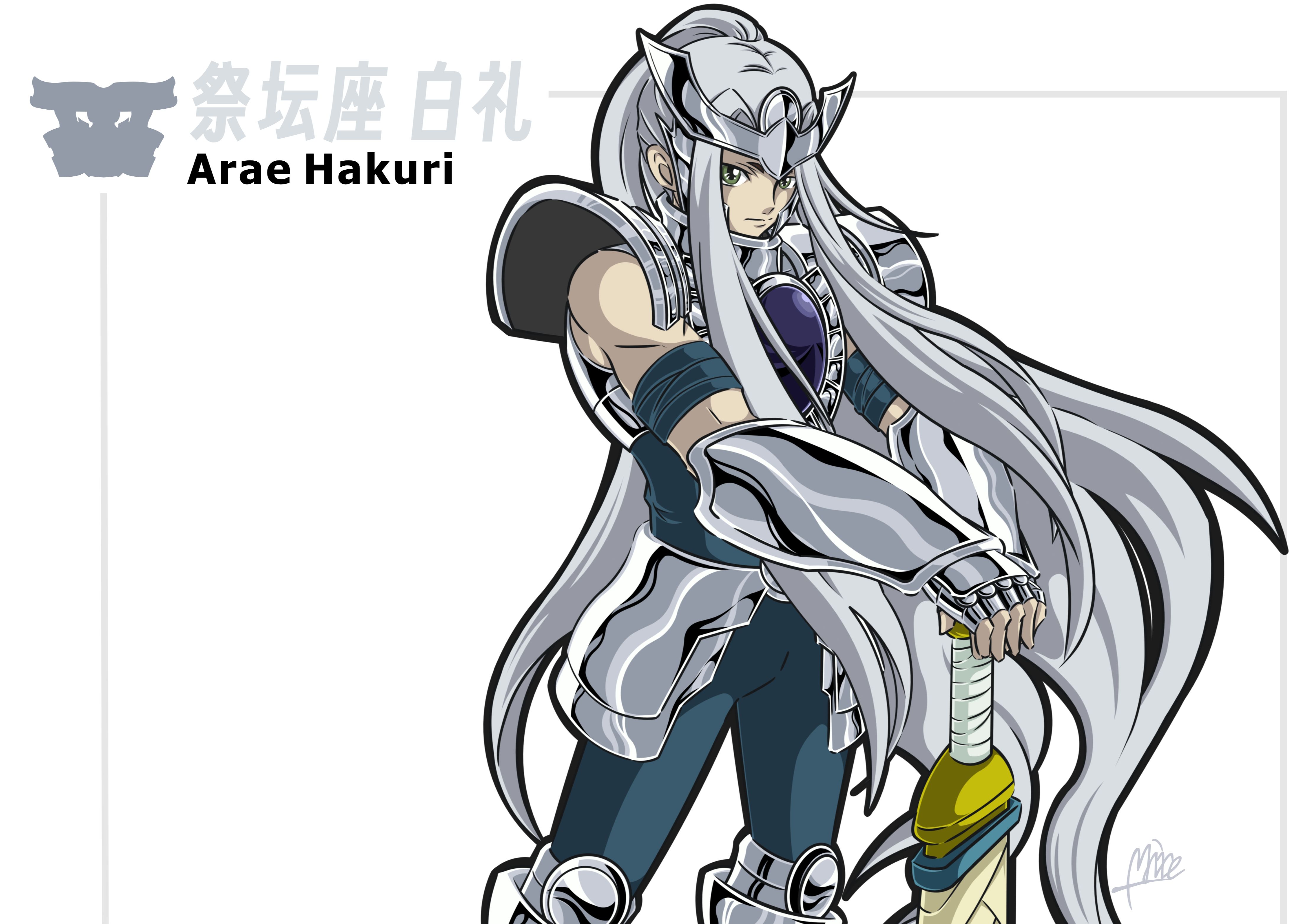 【手绘】圣斗士图鉴 i 白银篇 l 白银圣斗士祭坛座白礼